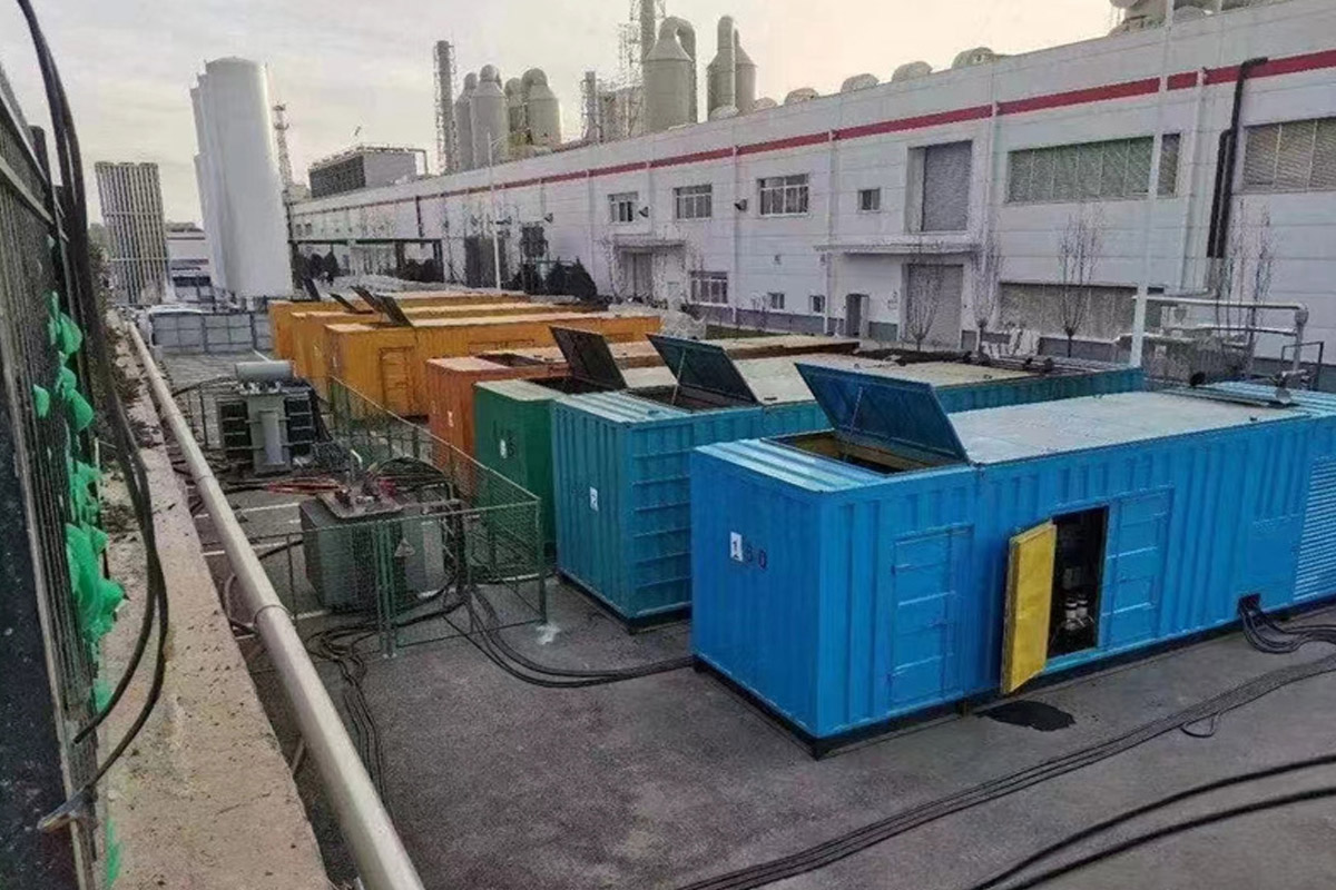 迪庆发电机租赁施工现场